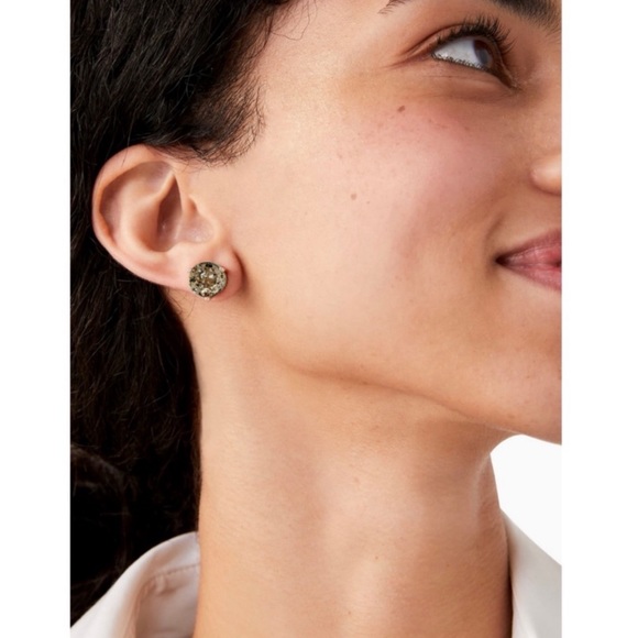 KATE SPADE • Rose Gold Patina Rise and Shine Crystal Earrings - Picture 2 of 3